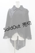 MR corset / 燕尾テールケープジャケット  ブラック H-25-12-09-1024-PU-JA-KB-ZH