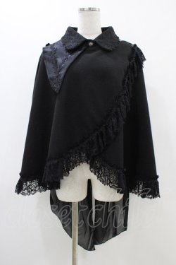 画像1: MR corset / 燕尾テールケープジャケット  ブラック H-25-12-09-1024-PU-JA-KB-ZH