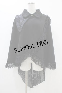 画像1: MR corset / 燕尾テールケープジャケット  ブラック H-25-12-09-1024-PU-JA-KB-ZH