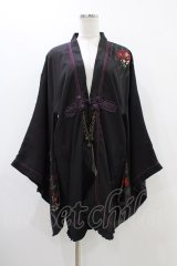 Ozz oneste / 着物風羽織  黒 H-25-12-09-1025-OO-JA-KB-ZH