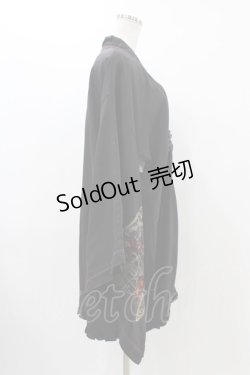 画像3: Ozz oneste / 着物風羽織  黒 H-25-12-09-1025-OO-JA-KB-ZH