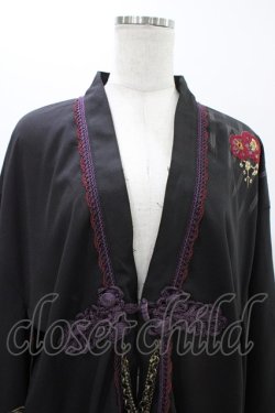 画像4: Ozz oneste / 着物風羽織  黒 H-25-12-09-1025-OO-JA-KB-ZH