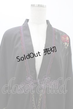 画像4: Ozz oneste / 着物風羽織  黒 H-25-12-09-1025-OO-JA-KB-ZH