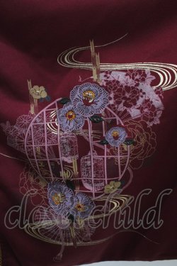 画像5: Ozz oneste / 着物風羽織  エンジ H-25-12-09-1026-OO-JA-KB-ZH