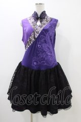 Qutie Frash / チャイナワンピース  パープル H-25-12-09-1028-QU-OP-KB-ZH
