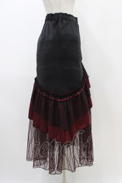 画像3: Qutie Frash / マーメイドロングスカート  黒×赤 H-25-12-09-1029-QU-SK-KB-ZH