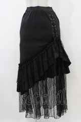 Qutie Frash / マーメイドロングスカート  ブラック H-25-12-09-1030-QU-SK-KB-ZH