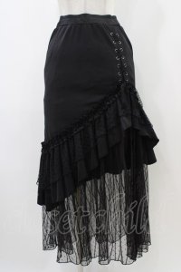 Qutie Frash / マーメイドロングスカート  ブラック H-25-12-09-1030-QU-SK-KB-ZH