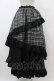 画像2: Qutie Frash / タータンチェックフリルロングスカート  ブラック H-25-12-09-1031-QU-SK-KB-ZH (2)