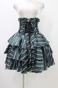 ATELIER PIERROT / ハリー・ポッター フリルコルセットスカート  スリザリン（グリーン） H-25-12-09-1032-EL-SK-KB-ZH