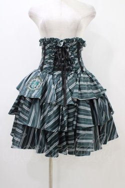 画像1: ATELIER PIERROT / ハリー・ポッター フリルコルセットスカート  スリザリン（グリーン） H-25-12-09-1032-EL-SK-KB-ZH