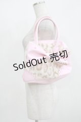 Angelic Pretty / ヒョウ柄ファーリボンボストンバッグ  ピンク H-25-12-09-058-AP-BG-NS-ZH