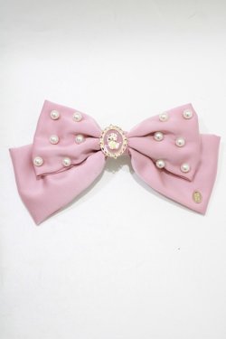 画像2: m petit by misako / AM*NIPLバレッタ  ピンク H-25-12-09-062-LO-AC-NS-ZH