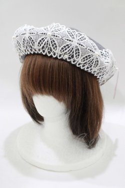 画像1: m petit by misako / TT*AMレースBベレー  グレー H-25-12-09-064-LO-AC-NS-ZH