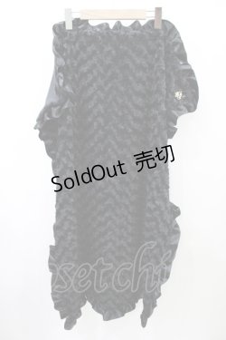 画像2: Amavel / アマベルオリジナルブランケット  ブラック H-25-12-09-065-CA-ZA-NS-ZH