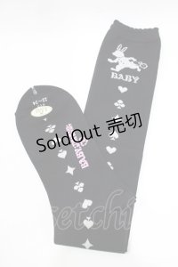 BABY,THE STARS SHINE BRIGHT / トランプアリスハイソックス  ブラック H-25-12-09-066-BA-ZA-NS-ZH