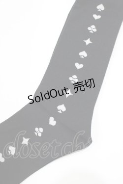 画像2: BABY,THE STARS SHINE BRIGHT / トランプアリスハイソックス  ブラック H-25-12-09-066-BA-ZA-NS-ZH