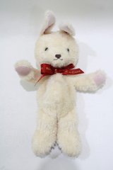 Maison de FLEUR / くたくたうさぎさんポーチ  アイボリー/レッド H-25-12-09-068-LO-ZA-NS-ZH