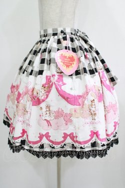 画像2: BABY,THE STARS SHINE BRIGHT / アリスのリボン王国柄スカート Free ブラック H-25-12-09-006-BA-SK-NS-ZH