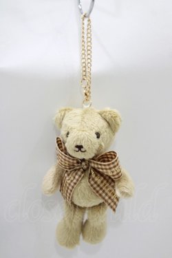 画像1: Maison de FLEUR / イクスピアリ店限定ベアチャーム/【Peri】  ベージュ/ブラウン H-25-12-09-072-LO-ZA-NS-ZH