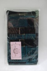 画像1: metamorphose / いたずら黒猫Wanted! プリントオーバーニー  ブルーグリーン(Blue Green) H-25-12-09-078-ME-ZA-NS-ZH (1)