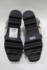 画像4: EATME / ロゴクロスウェッジサンダル S ベージュ H-25-12-09-082-LO-SH-NS-ZH (4)