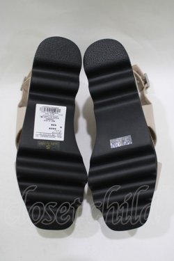 画像4: EATME / ロゴクロスウェッジサンダル S ベージュ H-25-12-09-082-LO-SH-NS-ZH
