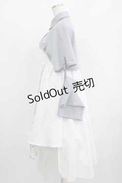 画像2: 森女部落（海外ロリータブランド） / セパレートシャツ付きジャンパースカート L グレー/オフ H-25-12-09-007-PU-OP-NS-ZH