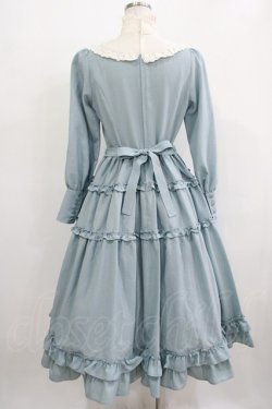 画像3: Innocent World / 大人アリススタンドカラーワンピース M グレイッシュサックス×生成/Grayish sax×Beige H-25-12-09-008-IW-OP-NS-ZH