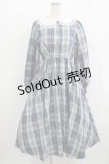 m petit by misako / サンリオキャラクターズコラボ シナモロール ワンピース S ブルー H-25-12-09-010-LO-OP-NS-ZH