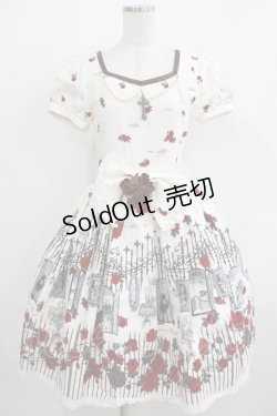 画像1: ALICE and the PIRATES / Vampire Prelude柄ワンピース Free アンティーク(生成） H-25-12-09-002-PA-OP-NS-ZH