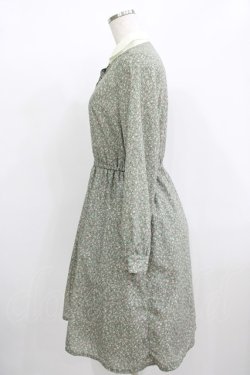 画像2: Fi.n.t / クレリック衿小花柄シャツワンピース Free MINT GREEN H-25-12-09-014-CA-OP-NS-ZH