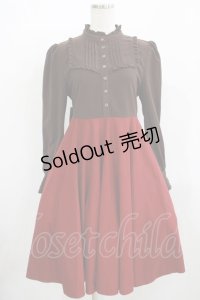 Favorite / チョコレート＆クランベリーsweetワンピース M~L ブラウン/ボルドー H-25-12-09-015-LO-OP-NS-ZH