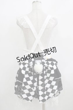 画像3: ALICE and the PIRATES / うさぎマジシャンのPOMPOMサロペットパンツ Free オフ H-25-12-09-019-PA-OP-NS-ZH