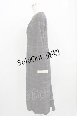 画像2: an another angelus / オーバルヨーク切替マーメイドチェックワンピース Free GRAY×PU H-25-12-09-021-CA-OP-NS-ZH