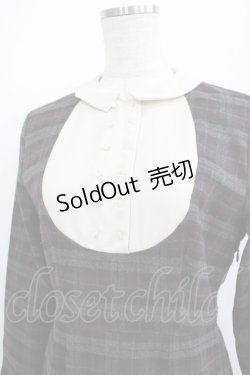 画像4: an another angelus / オーバルヨーク切替マーメイドチェックワンピース Free GRAY×PU H-25-12-09-021-CA-OP-NS-ZH