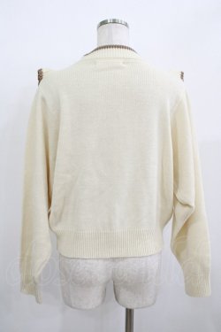 画像3: Fi.n.t / ショルダーフリルニットプルオーバー Free OFF×BR H-25-12-09-022-CA-TO-NS-ZH