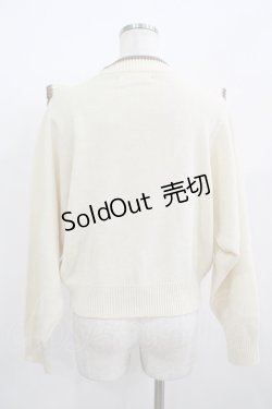 画像3: Fi.n.t / ショルダーフリルニットプルオーバー Free OFF×BR H-25-12-09-022-CA-TO-NS-ZH