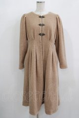 an another angelus / 金具使いノーカラーコート Free PINK BEIGE H-25-12-09-023-CA-CO-NS-ZH