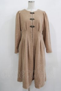 an another angelus / 金具使いノーカラーコート Free PINK BEIGE H-25-12-09-023-CA-CO-NS-ZH