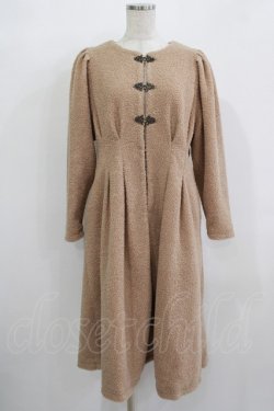 画像1: an another angelus / 金具使いノーカラーコート Free PINK BEIGE H-25-12-09-023-CA-CO-NS-ZH