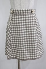 evelyn / チェック台形スカート Free ベージュ H-25-12-09-024-LO-SK-NS-ZH
