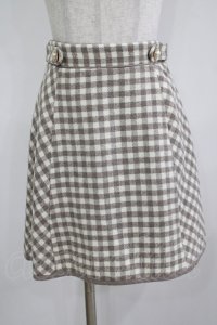 evelyn / チェック台形スカート Free ベージュ H-25-12-09-024-LO-SK-NS-ZH