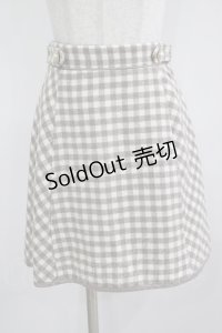 evelyn / チェック台形スカート Free ベージュ H-25-12-09-024-LO-SK-NS-ZH
