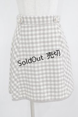 画像1: evelyn / チェック台形スカート Free ベージュ H-25-12-09-024-LO-SK-NS-ZH