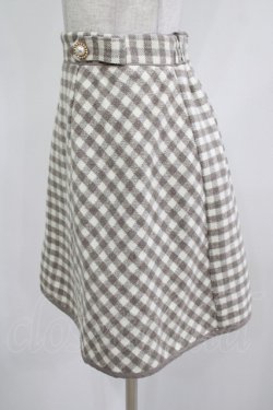 画像2: evelyn / チェック台形スカート Free ベージュ H-25-12-09-024-LO-SK-NS-ZH