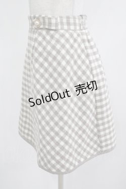 画像2: evelyn / チェック台形スカート Free ベージュ H-25-12-09-024-LO-SK-NS-ZH