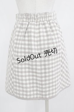 画像3: evelyn / チェック台形スカート Free ベージュ H-25-12-09-024-LO-SK-NS-ZH