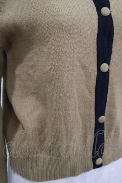 画像4: LEBECCA boutique / 初めて手を出すバイカラーニットカーディガン - ベージュ H-25-12-09-025-EL-TO-NS-ZH