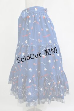 画像2: axes femme / ハローキティプリントスカート Free ブルー H-25-12-10-022-AX-SK-NS-ZH